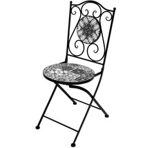 Chaise pliante avec motif mosaïque pour le jardin