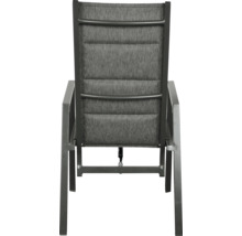 Gartenstuhl mit Armlehnen, Rückansicht