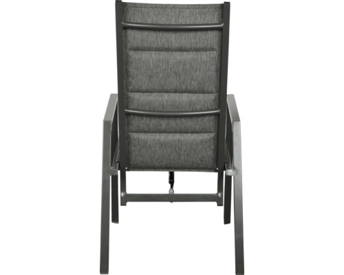 Gartenstuhl mit Armlehnen, Rückansicht