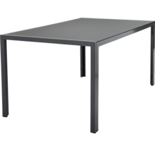 Table de jardin rectangulaire avec plateau