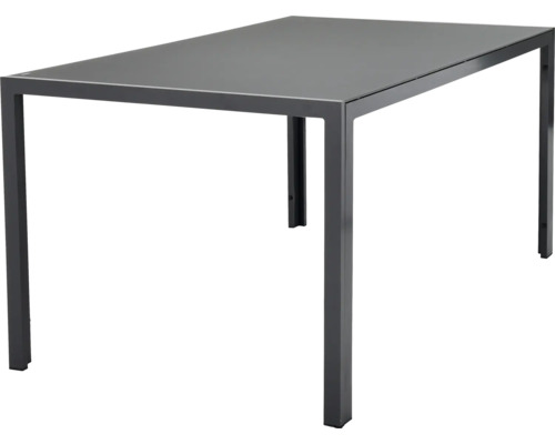 Table de jardin rectangulaire avec plateau