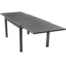 Table de jardin extensible avec structure en métal