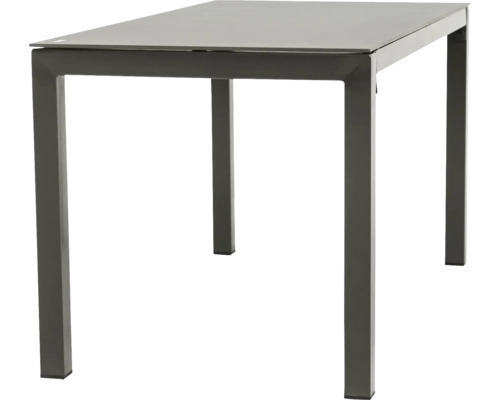 Table de jardin avec structure métallique et plateau