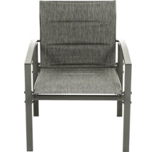 Chaise de jardin avec revêtement textile