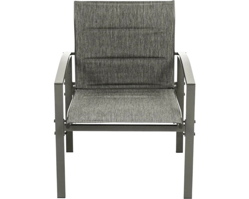 Chaise de jardin avec revêtement textile