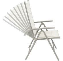 Chaise de jardin en métal et textile