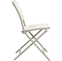 Chaise pliante en métal et textile