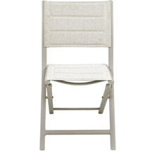 Fauteuil de jardin en métal avec revêtement textile