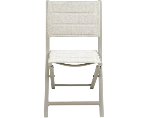 Fauteuil de jardin en métal avec revêtement textile