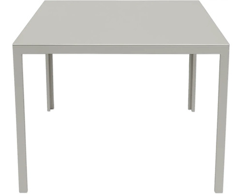 Table de jardin carrée avec cadre en métal