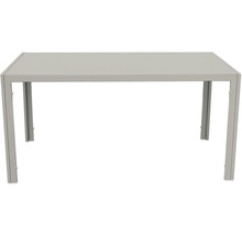 Table de jardin rectangulaire avec structure