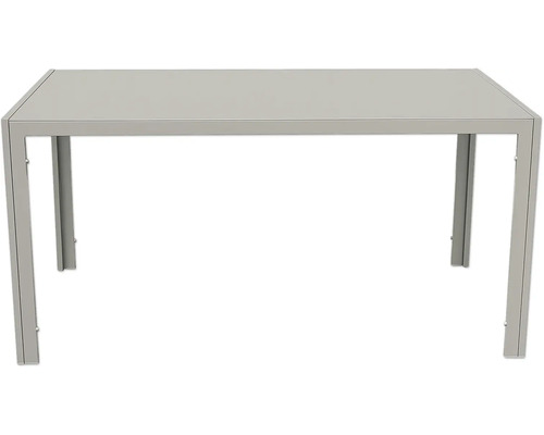 Table de jardin rectangulaire avec structure