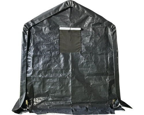 Toit de tente noir avec fenêtre
