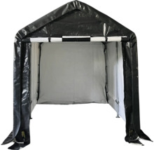 Abri de rangement noir en polyéthylène