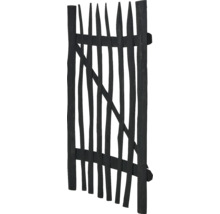 Portail de jardin en bois noir