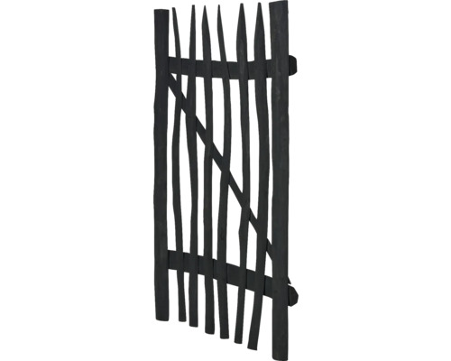 Portail de jardin en bois noir