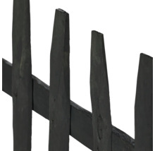 Vue détaillée d'une clôture palissade en bois