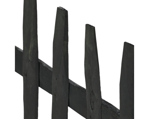 Vue détaillée d'une clôture palissade en bois