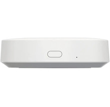 Passerelle de maison intelligente blanche avec bouton ovale et voyant d'état