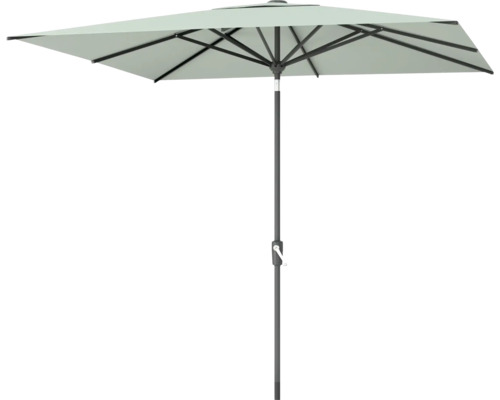 Rechteckiger Sonnenschirm mit Kurbelmechanismus