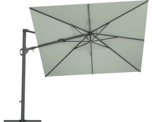Rechteckiger Sonnenschirm mit seitlichem Mast