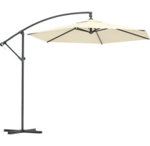 Parasol déporté avec pied pour le jardin