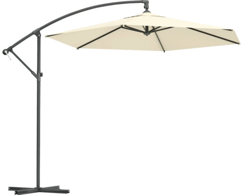 Parasol déporté avec pied pour le jardin