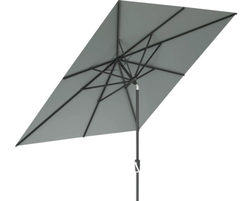 Parasol rectangulaire avec baleines et mât