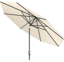 Parasol de jardin avec manivelle et toit de parasol rectangulaire
