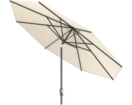 Parasol de jardin avec manivelle et toit de parasol rectangulaire