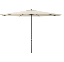 Parasol de jardin avec manivelle et toit de parasol rectangulaire
