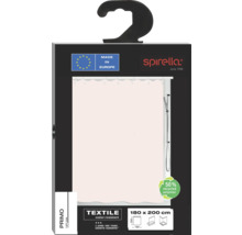 Rideau de douche Spirella Primo, 180x200 cm, textile, hydrofuge, fabriqué en Europe, 50 pour cent de polyester recyclé