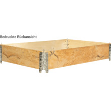 Holzbettkasten mit Metallecken