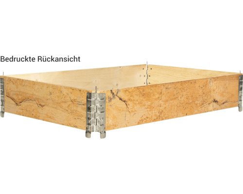 Holzbettkasten mit Metallecken