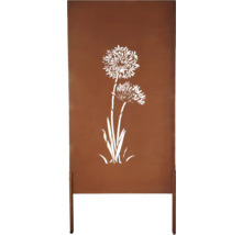 Clôture de jardin avec motif de plante