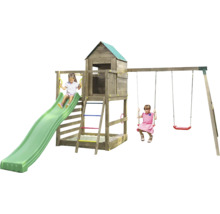 Tour de jeux avec toboggan et balançoire pour enfants