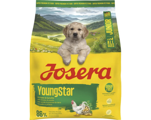 Josera YoungStar nourriture pour chiots de toutes tailles au poulet et aux pommes de terre