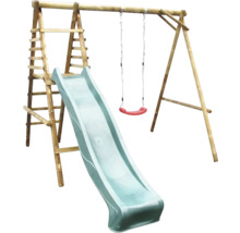 Aire de jeux avec échelle, toboggan et balançoire pour l'extérieur