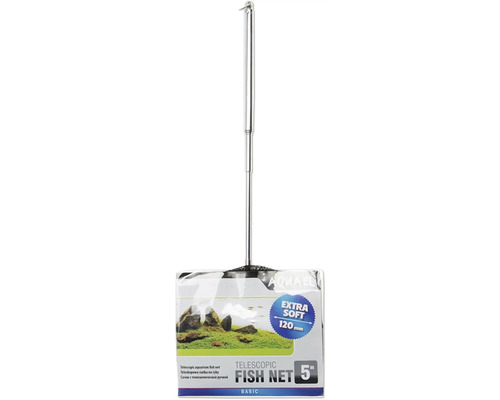 Teleskop-Fischnetz mit einer Maschenweite von 120 Millimetern, verpackt