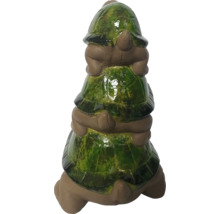Figurine de jardin décorative, tortues empilées