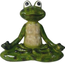 Figurine de grenouille en position de méditation pour le jardin