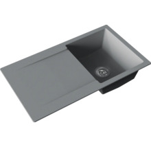 Évier avec égouttoir et garniture d'écoulement