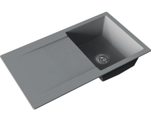 Évier avec égouttoir et garniture d'écoulement