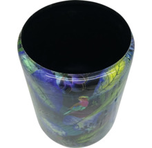 Papierkorb mit Vogel- und Pflanzenmuster