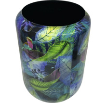 Dekorativer Papierkorb mit Pflanzenmuster