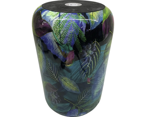 Blumensäule mit Pflanzenmotiven