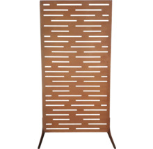 Panneau brise-vue avec découpes horizontales pour l'extérieur