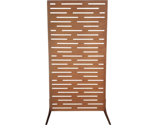 Panneau brise-vue avec découpes horizontales pour l'extérieur