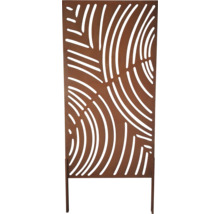 Panneau décoratif brise-vue avec motif abstrait pour l'extérieur.