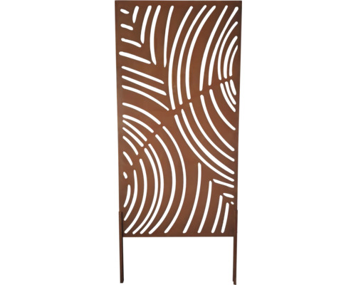 Panneau décoratif brise-vue avec motif abstrait pour l'extérieur.